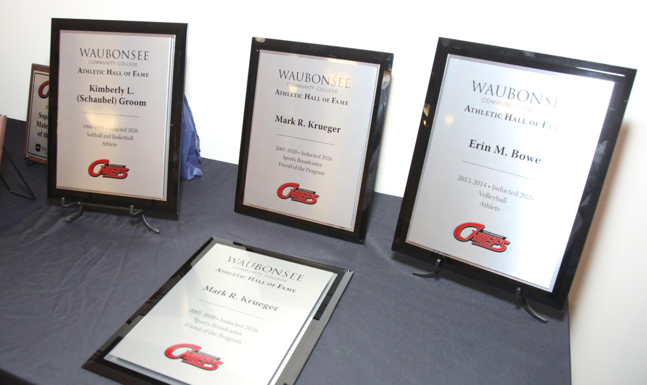 Waubonsee honors HOF inductees and 2025-26 Student-Athletes